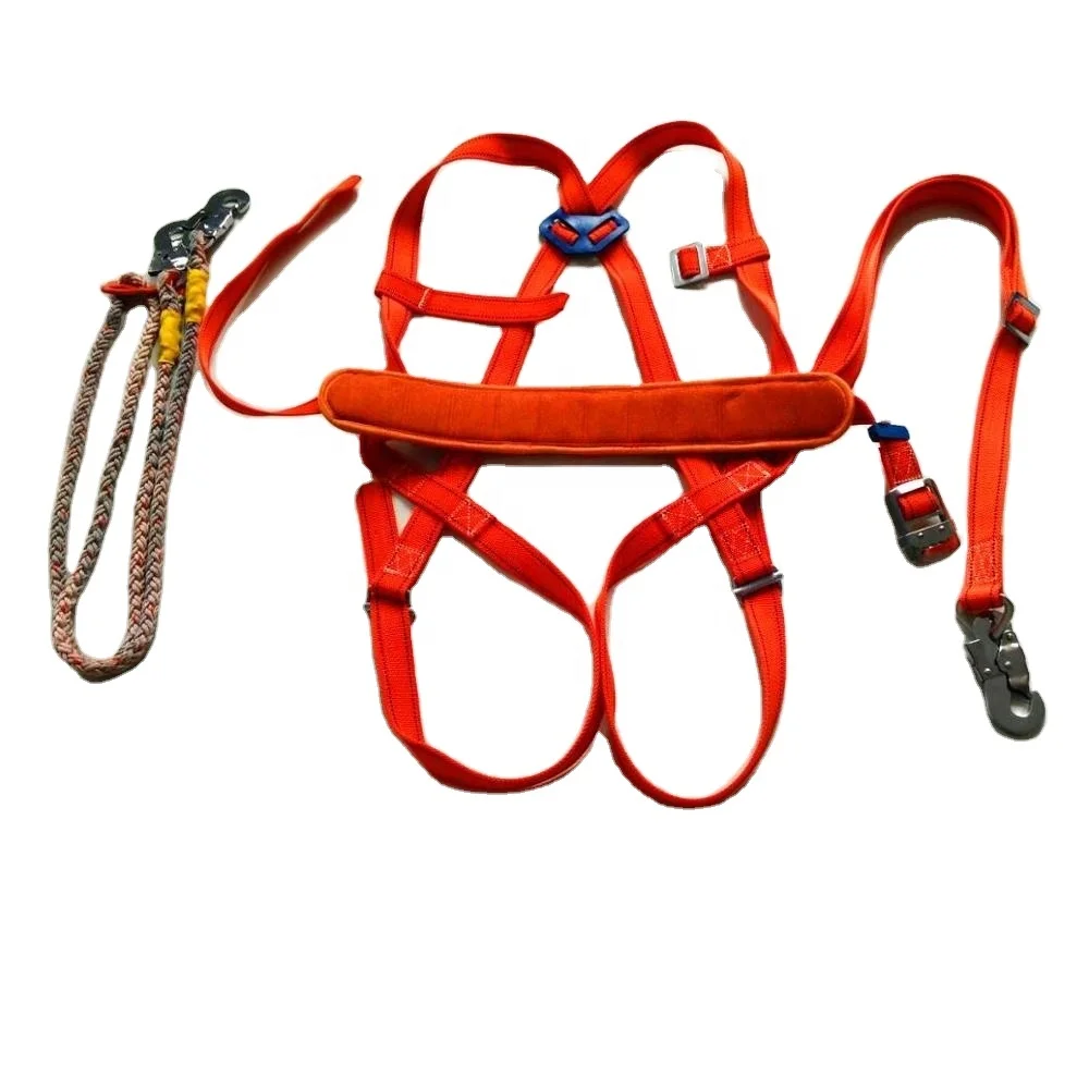 

Orange Full Body Safety Belt for Climbing Tree Wooden Pole