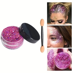 Radiant 10g Glitter Powder for Hair, Body & Eye Makeup - Perfect for DIY, Stage Performances & Music Festivals (Pink)