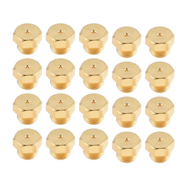 20Pcs LP Gas Conversion Kit M5x0.5mm/0.68mm Brass Jet Nozzle for Propane  LPG Natural Gas Pipe, Water Heater, DIY Burner Parts - AliExpress