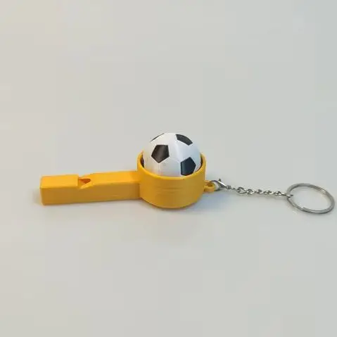 3D 프린팅 축구 호루라기 키체인, 푸시 버튼 피젯 클리커, 독창적인 자동차 키링, 가방 참, 재미있는 장난감