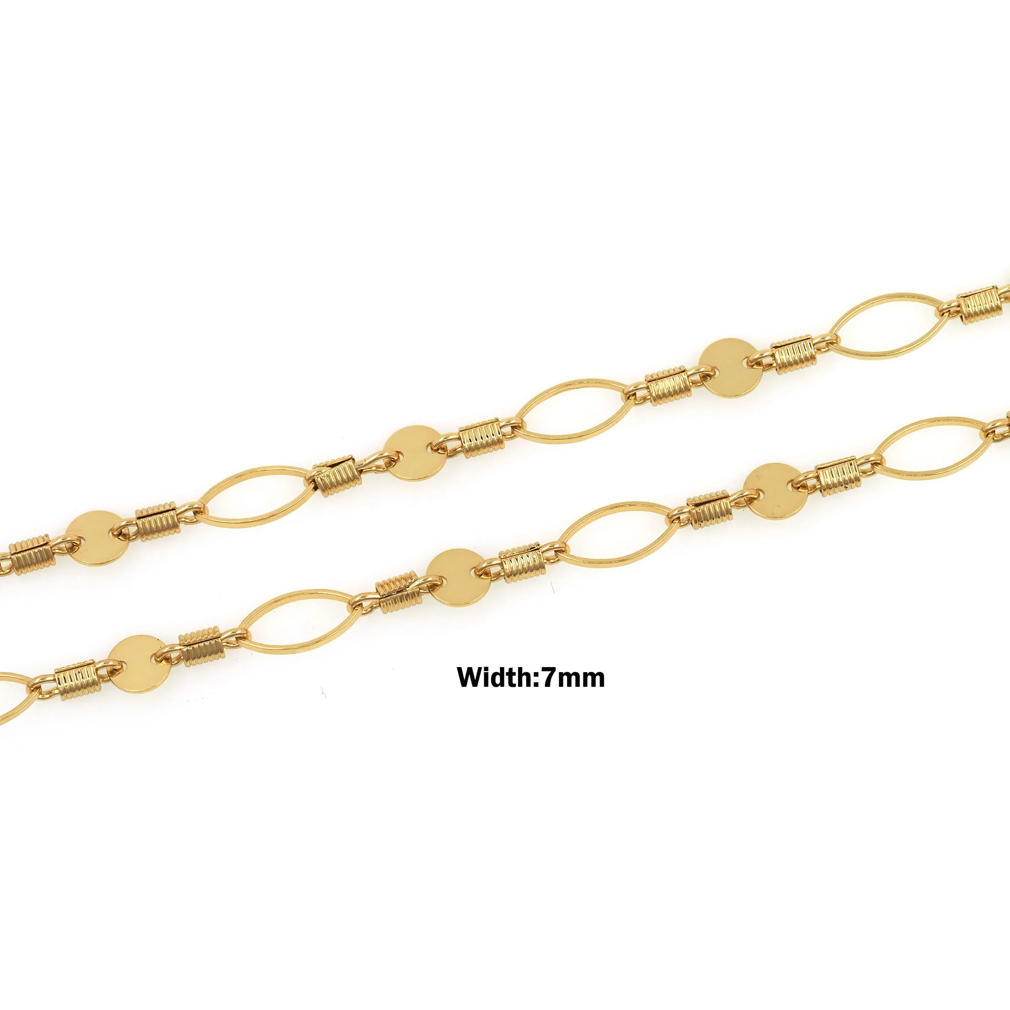 

Gold Filled Paperclip Chain Flat Oval Cable Chain for DIY Long Necklace Bracelet Making Results