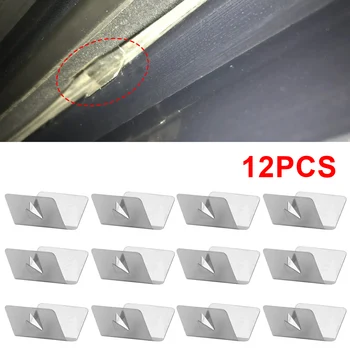 Car Wind Deflector Buckle Stainless Steel Wind Rain Deflector Fitting Clips Windproof Channel Fixed Window Baffle Accessory Clip 1