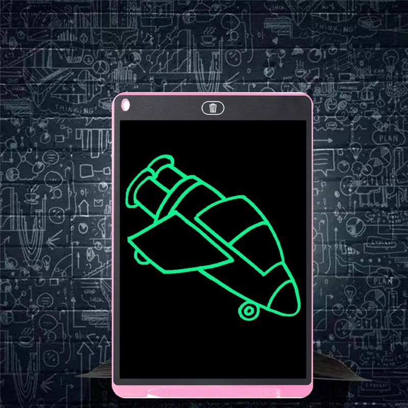 Electronic Hand Erasable Painting Graffiti LCD Drawing Tablet Durable Light Pink