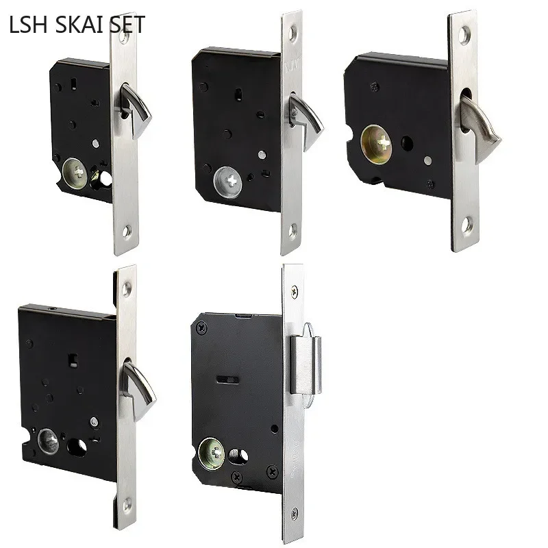 1Pc Indoor Door Hook Lock Security Door Mechanical Lock Body High Quality Zinc Alloy Cylinder Household Hardware Lockset