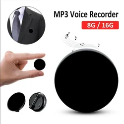 Mini Digital Voice Recorder Micro Brooch Sound Recorder Professional Long Distance Voice Recording MP3 Player Dictaphone 8/32 GB