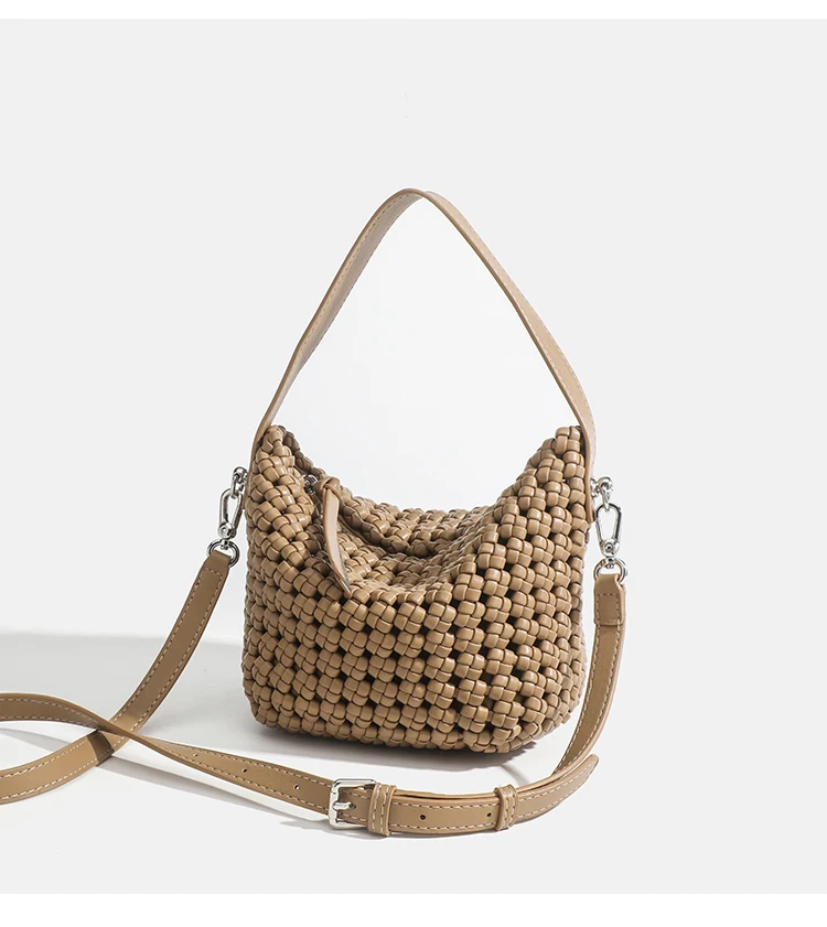 Kazrvna Beliebte Damenhandtaschen PU Gewebte Tote Hobo Taschen Mittelgroße Günstige Damen-Clutch-Taschen Angebote Original Marken Damen Casual – Detail 3