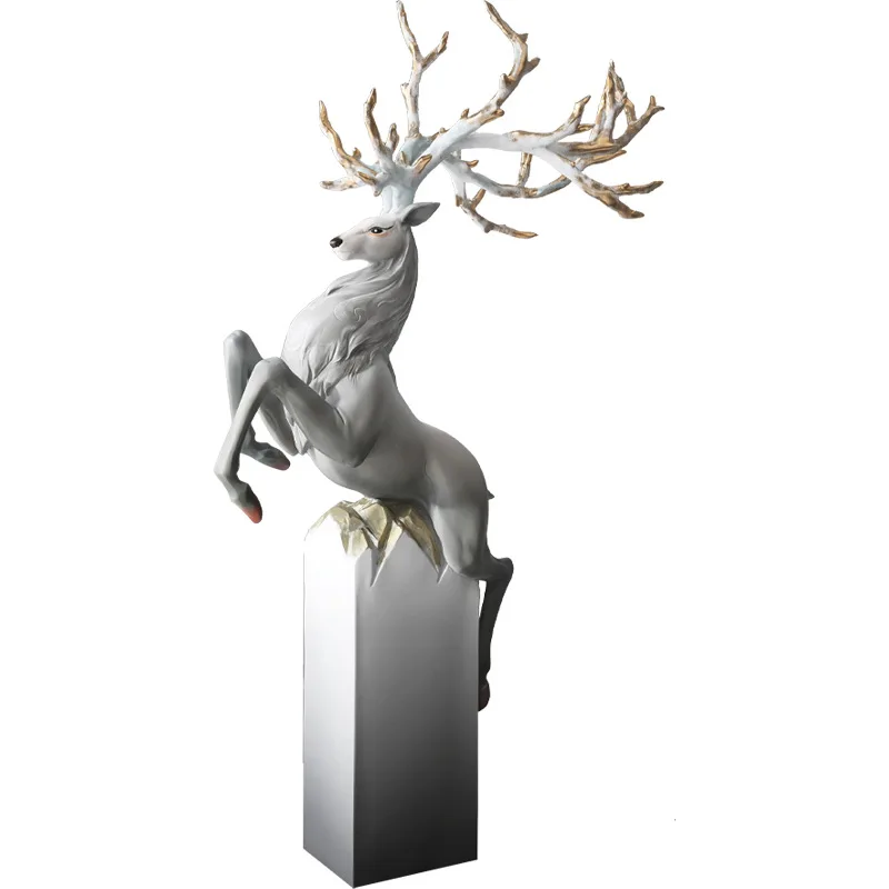 

Украшения для пола, роскошные украшения в виде лося, украшения для входа в дом, кулер для вина, украшения для телевизора, подарки на новоселье