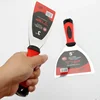 2Pcs Stainless Steel Putty Knife Wall Plastering Knife Hand Tool Plastic Handle Scraper Blade with Soft Grip 5