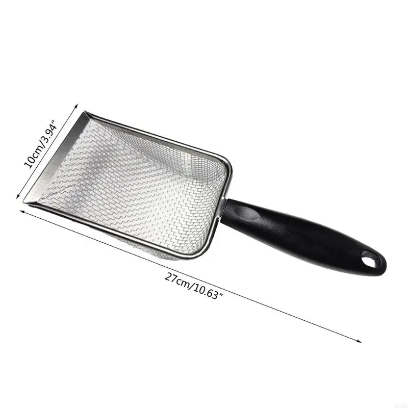 KXRC Sand Scooper Stainless Steel Fine Mesh Substrate Terrarium Substrate Litter Cleaner Sand