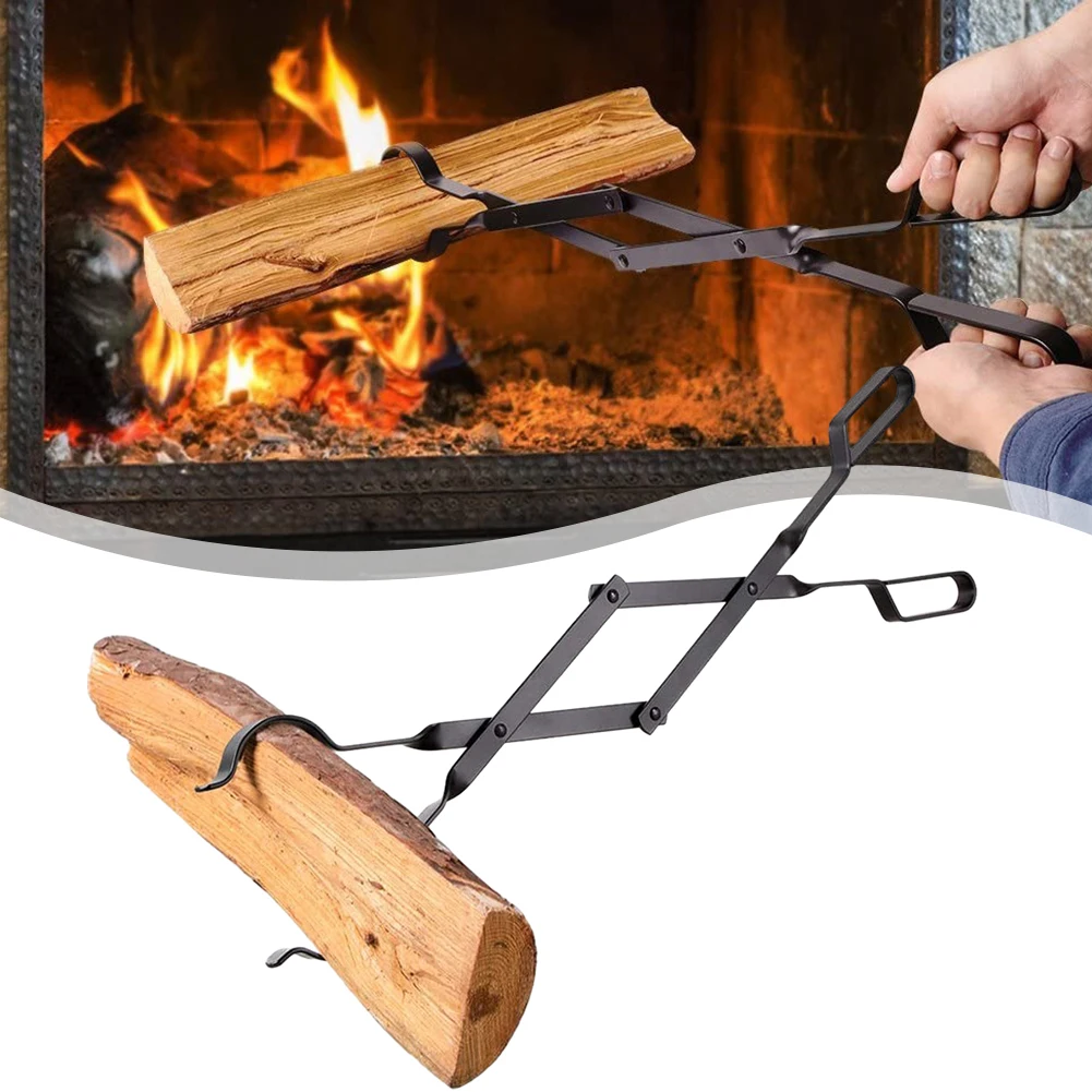 

26inch Fire Tongs For Fire Log Claw Tongs Grabber Tool Outdoor Fire Tools For Firewood Oven Coal Campfire Bonfire Grill