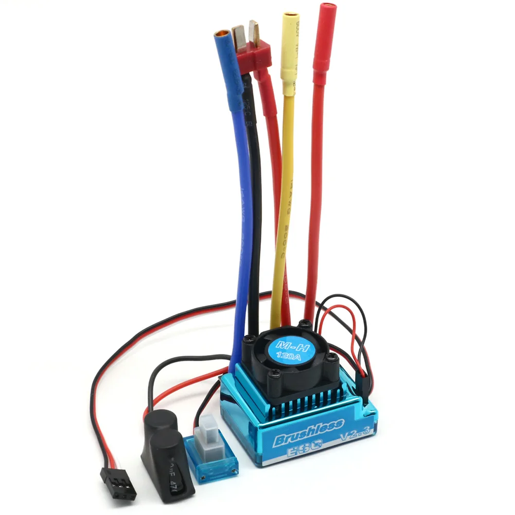 Waterproof  45A 60A 80A 120A Brushless ESC Electric Speed Controller Dust-proof for 1:8 1:10 1:12 RC Car