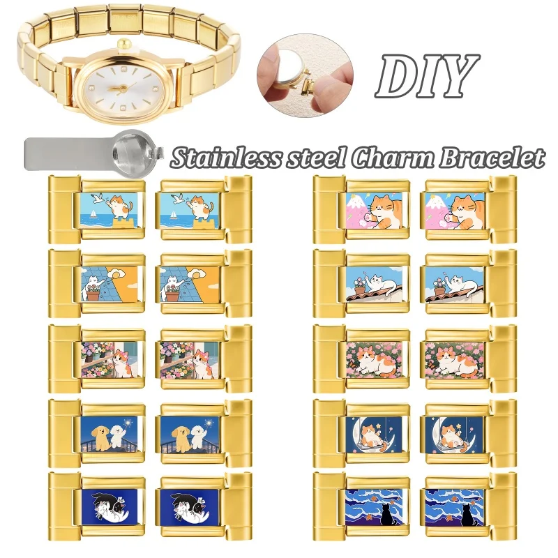 Retro Cartoon Watch Stainless Steel Bracelet