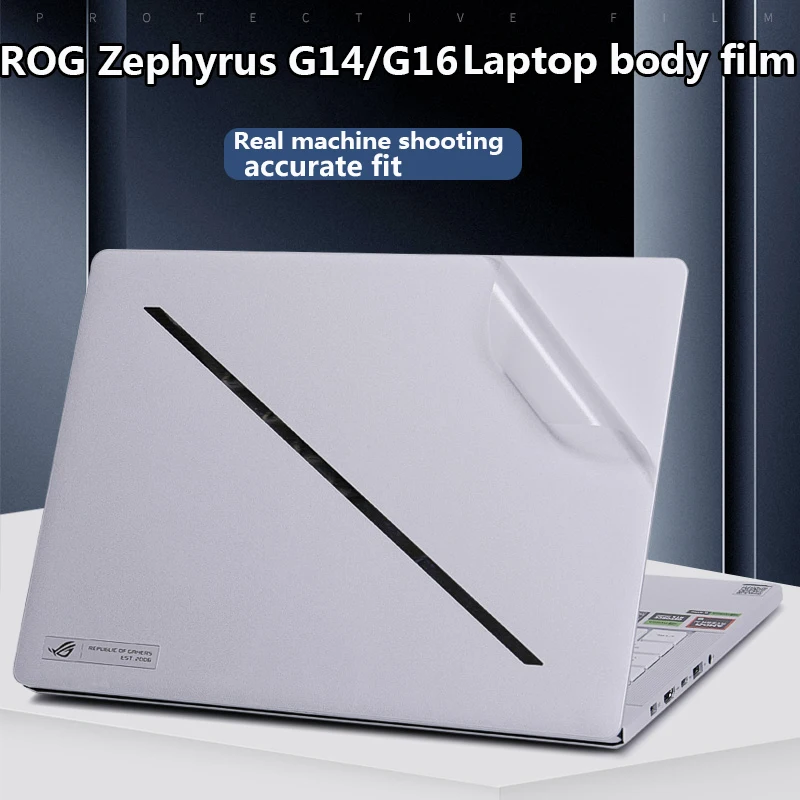 ASUS ROG Zephyrus G14/G16 2025/2024 노트북 스킨 스티커 GA403W/GA605C GA402 상단 커버 + 손목 받침대 + 하단 보호 필름