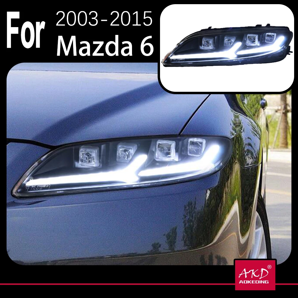 AKD Car Model Head Light Parts For Mazda 6 Mazda6 2003 2004 2015