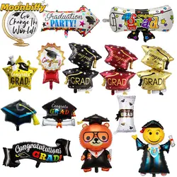 Graduation Party Balloon Owl Helium Globe Foil Balloon Congrats Grad School Celebrations 2023 Party Decorations Globos Ballons