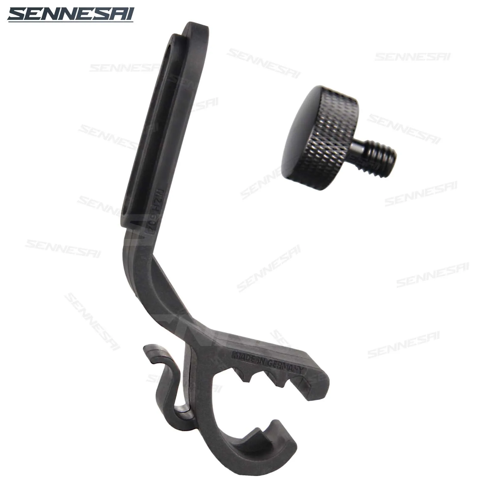 Premium Instrument Microphone Drum Clamp - Durable Plastic & Copper Percussion Clip