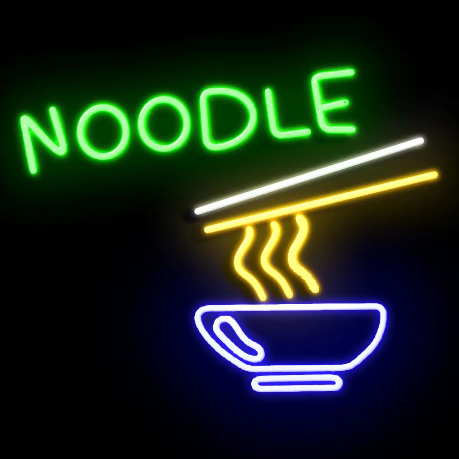 Neon Sign For Noodle With Logo Tube Commercial Beer club Lamps resterant light Hotel custom free diner food Impact Attract light