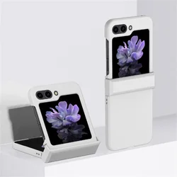 Premium Slim Matte Hinge Protection Case - Heavy Duty Shockproof Armor Cover for Samsung Galaxy Z Flip Series (White)