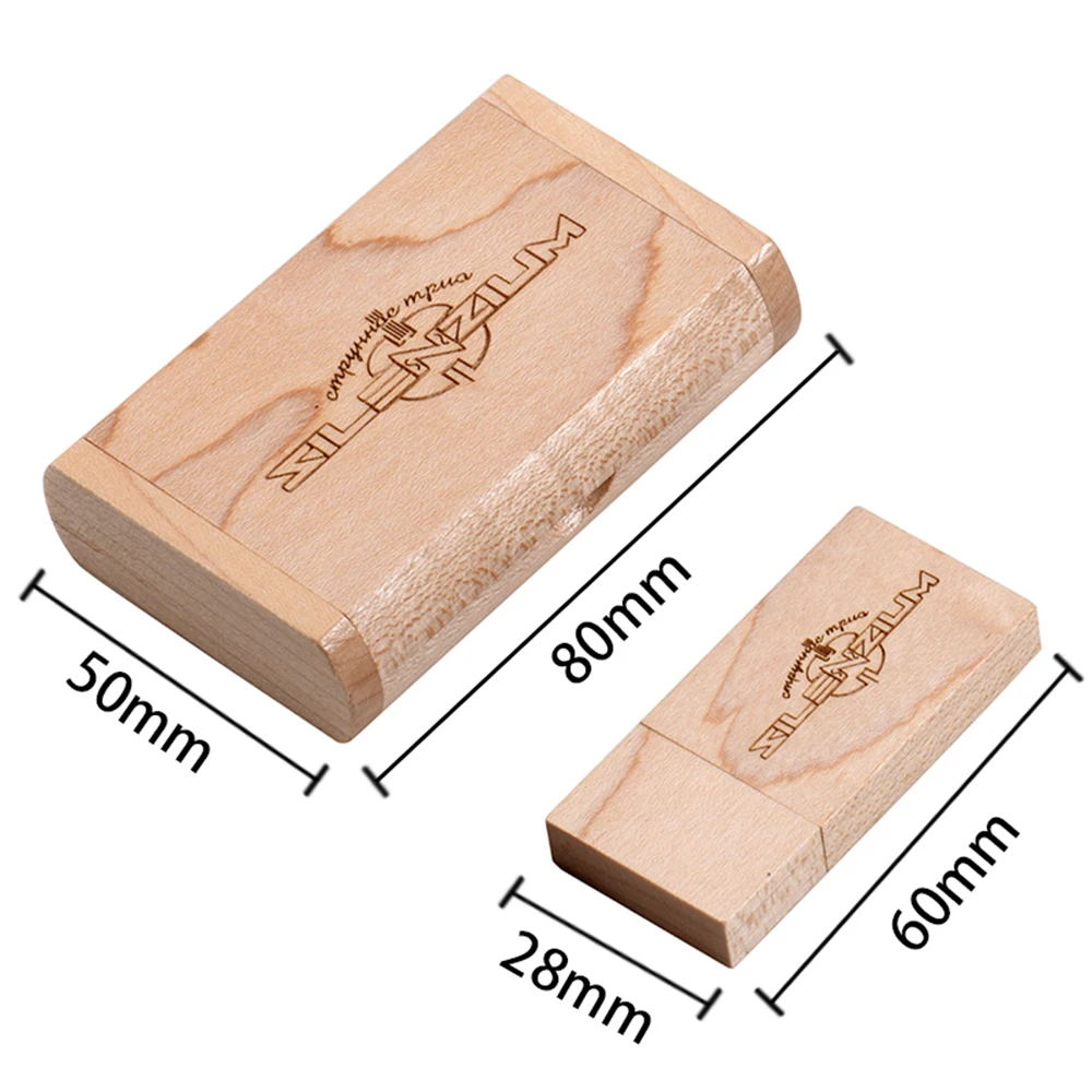 JASTER 무료 맞춤형 USB 3.0 플래시 드라이브 128GB 비즈니스 펜드라이브 메모리 스틱 64GB 나무 상자 펜 드라이브 32GB