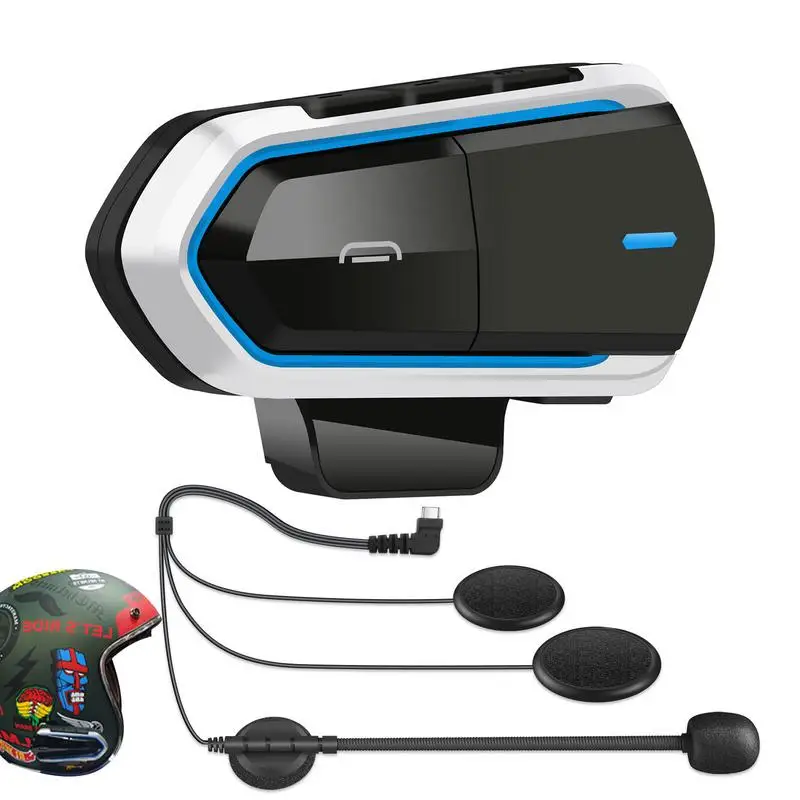 

Motorcycle Mic Motorcycle Headphones With FM Radio Universal Motorcycle Communication Systems For Motorbikes