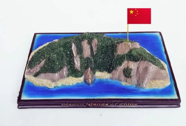 

Высококачественная смоляная мировая архитектура, модель Diaoyu острова Китая, украшение для дома и офиса, деловой подарок