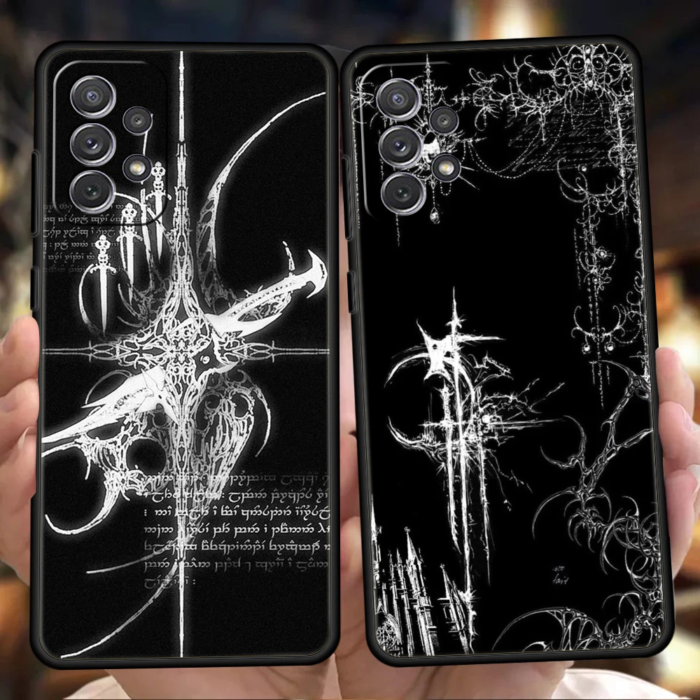Cyber Sigil Cross Line Soft TPU Phone Case