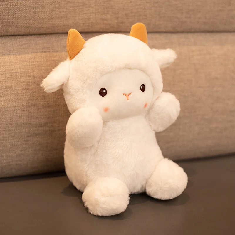 

Kawaii Cartoon Sheep Plush Toy Stuffed Animals Lamb Doll Baby Kids Children Girl Girlfriend Birthday Gift Home Bedroom Decor