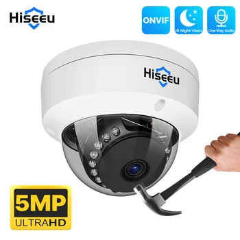 Hiseeu 5MP Dome POE IP Camera Explosion-Proof Face Detection CCTV Security Protection Video Surveillance System Onvif 1