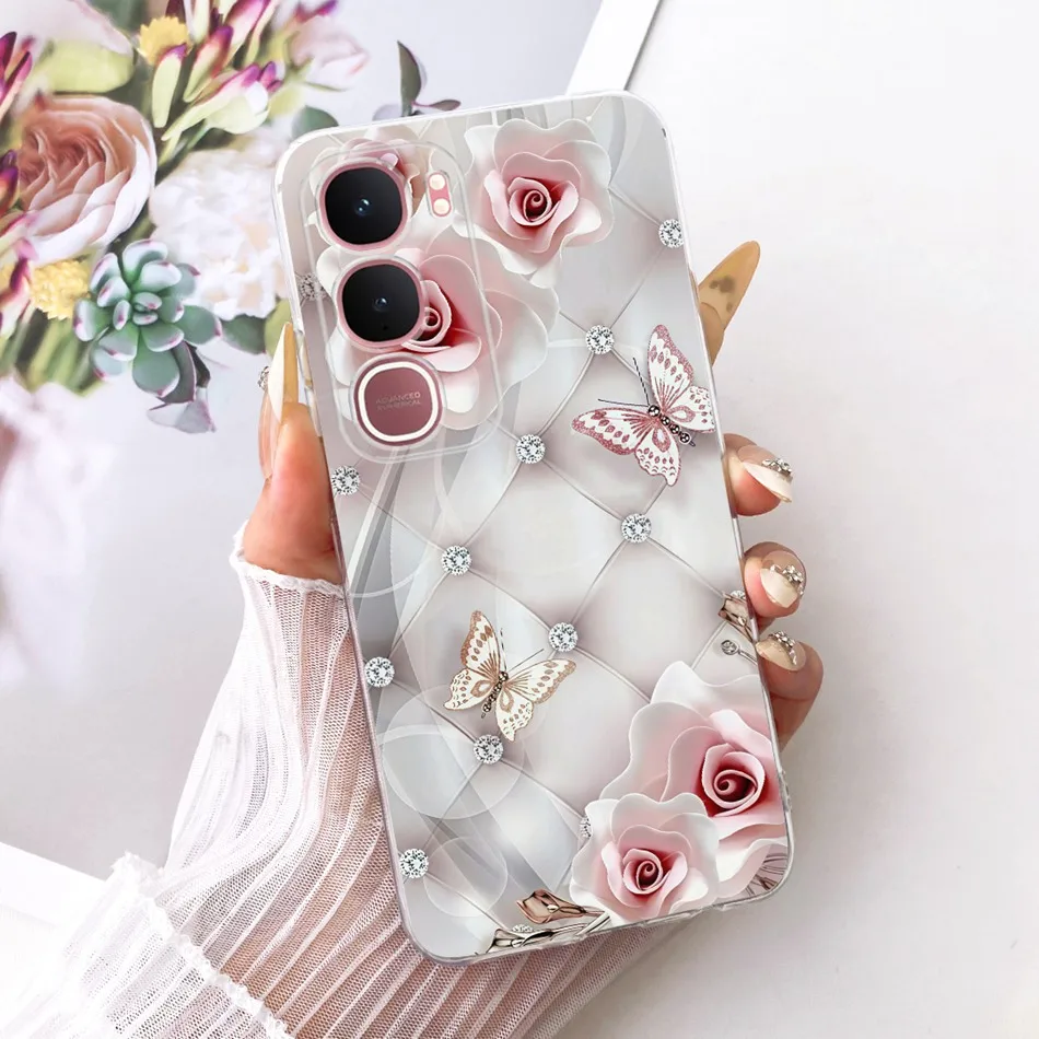 Elegant Flower Butterfly Soft Silicone Phone Case - Premium Back Cover