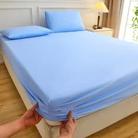 Waterproof Mattress Covers Protector Adjustable Bed Fitted Sheets with Elastic Band Single Double King Size 100/150/180x200 4