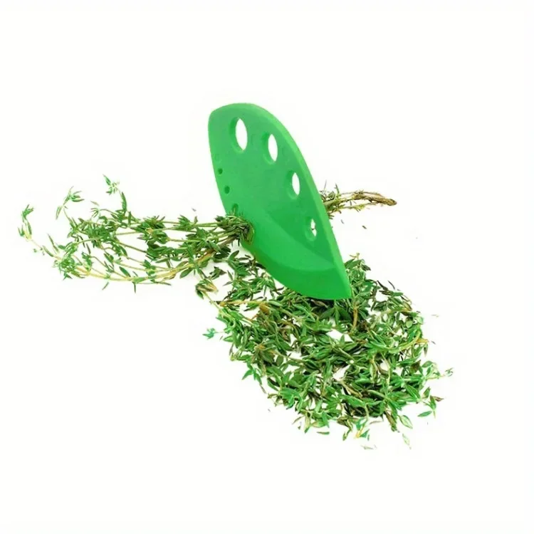 1pc Leaf Peeler, Kitchen Vegetable Leaf Peeler, Kale Beet Kale Thyme Basil Rosemary Plastic Leaf Peeler, Leaf Peeler Tools_voghion.com