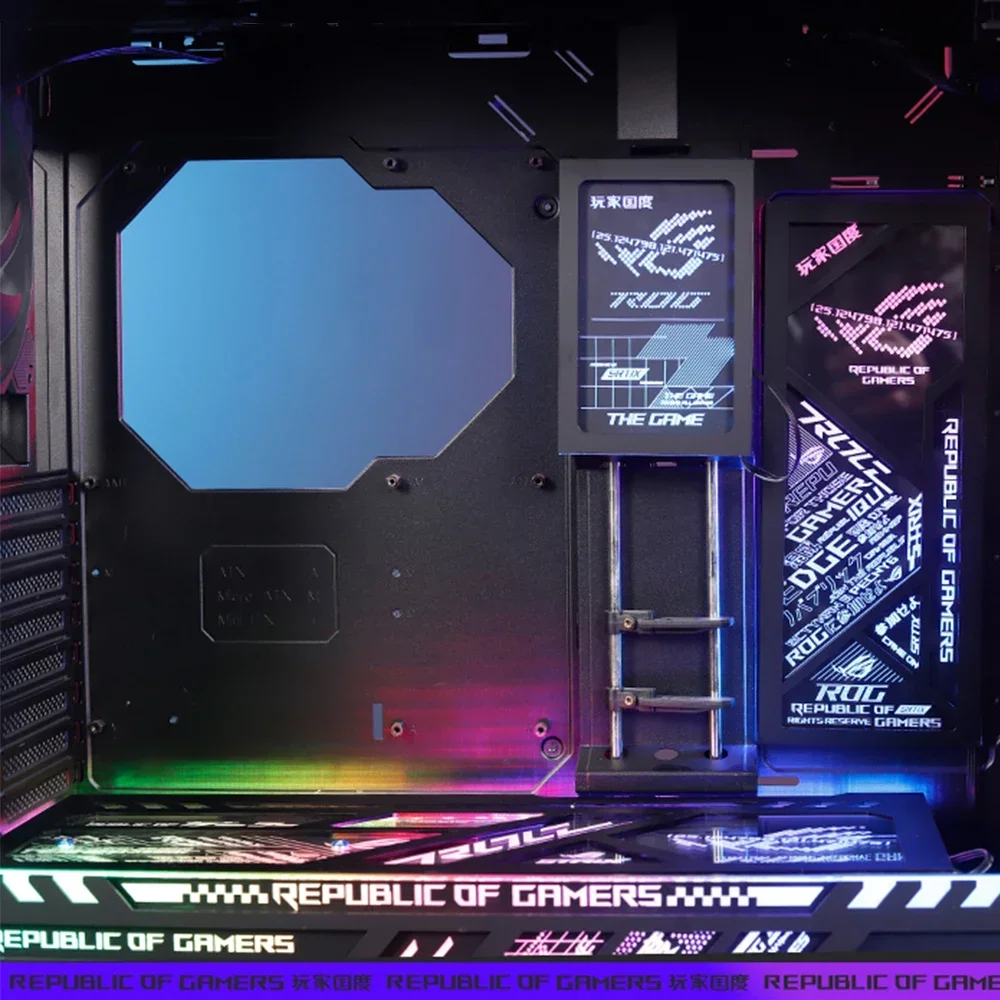 ROG Strix Helios Decorative Light Plate Laser Engraving Case Panel 5V3PIN ARGB Lighting Plate Black/White ASUS GX601 PC MOD