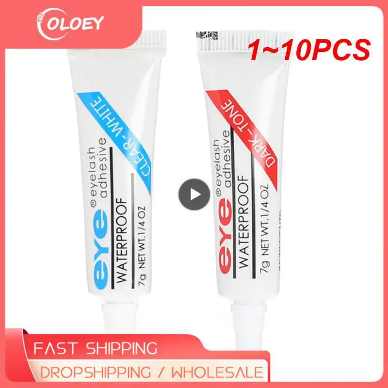 

1~10PCS Waterproof Eyelash Glue Makeup Tools Strong Professional False Hypoallergenic EyeLash Glue Adhesive 7g