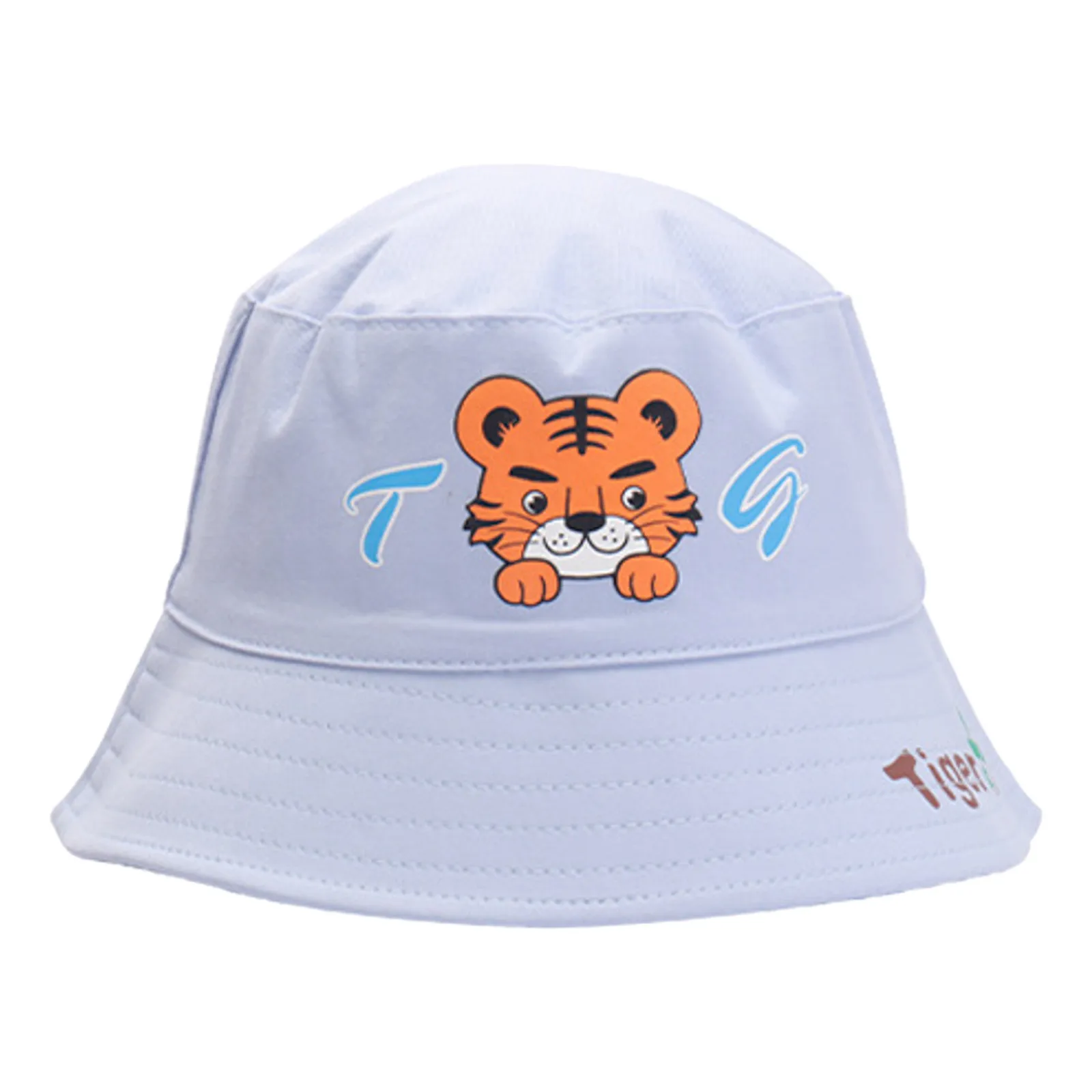 Kids Cap Children Hat Girls Boys Spring Outdoor Shade Cartoon Animals Sunscreen Hat Fisherman панама детская