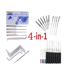 4in1 Lock Pick Set Locksmith Tool Lock Pin Broken Key Extractor Key Remove Hooks Lock Professional Hand Tools