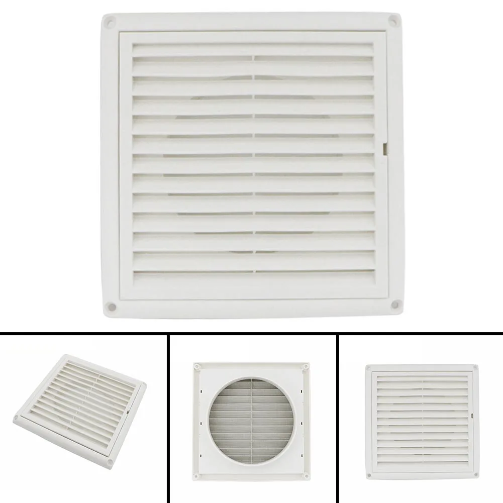 

Plastic Belt Anti-mosquito Net Outlet Anti-aging Louver Exhaust Hood Grille Vent Weatherproof Louvred External Wall Mounted Gril