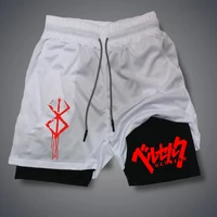 2 in 1 Compression Shorts for Men Gym Workout Running Shorts with Phone Pockets Athletic Quick Dry Activewear 2