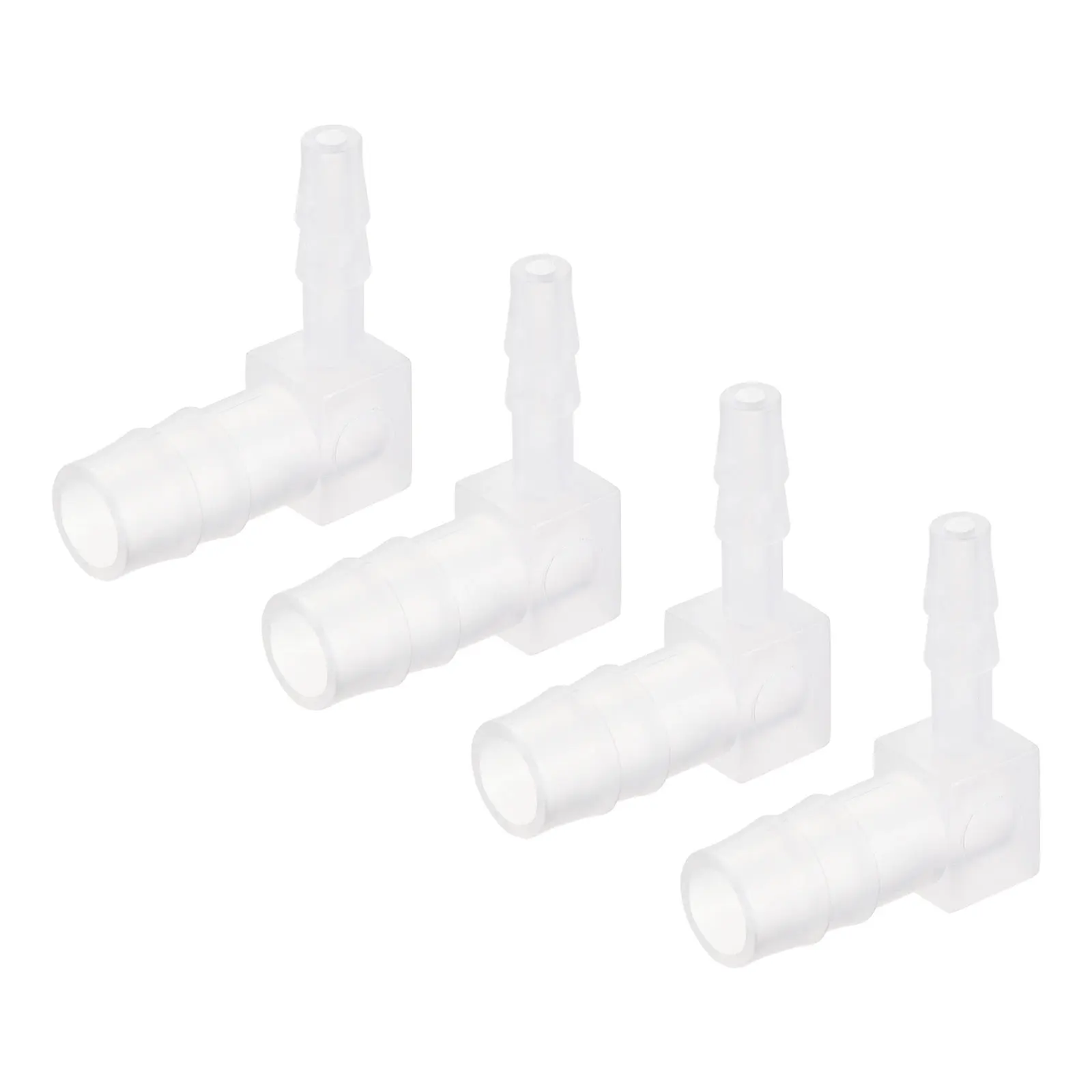 

uxcell Barb Hose Fitting, 5mm to 9mm Barbed Dia. Plastic Elbow Coupler Reducer Quick Connector Adapter, Pack of 4