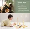 Wooden Musical Instrument Toys for Kids Montessori Baby Rattles Music Percussion Instruments Educational Toy Gift for Boys Girls 3