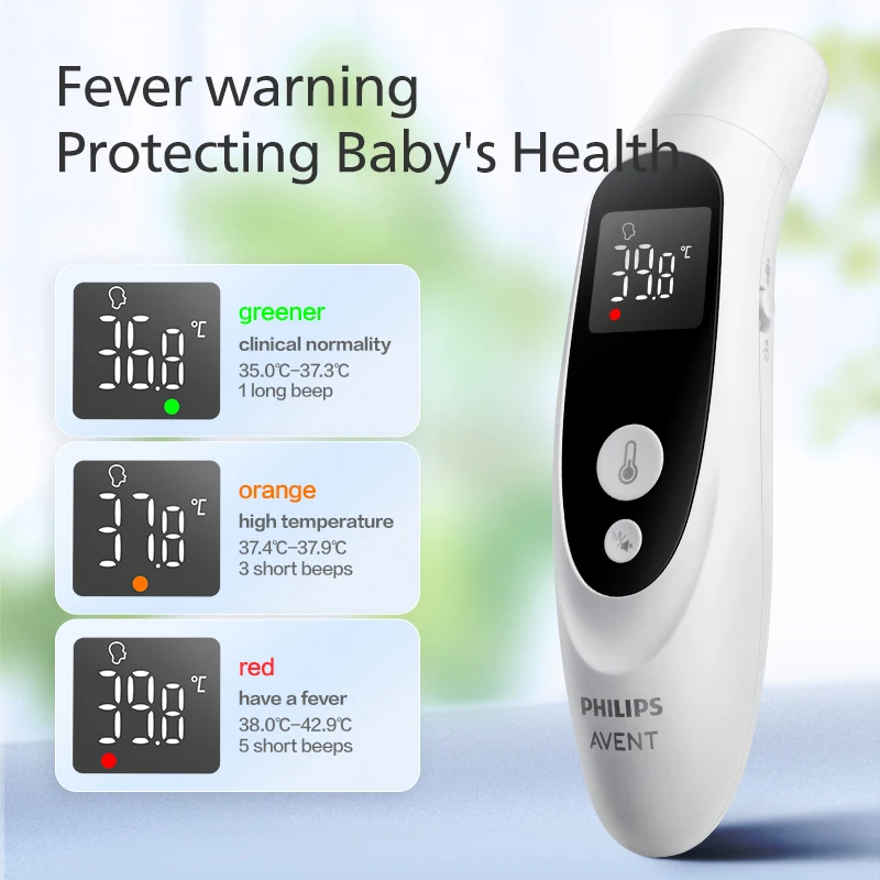 Ear Thermometer PHILIPS AVENT Ear Thermometer Forehead Thermometer Two-in-one Electronic Infant/Adult Temperature Measurement