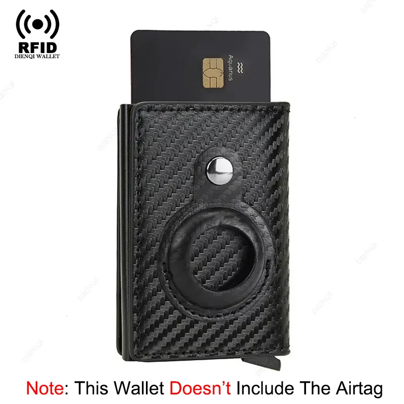 Rfid credit card holder wallet For AirTag Men women wallets Money bags Leather wallet For Apple Air Tag Purses Smart