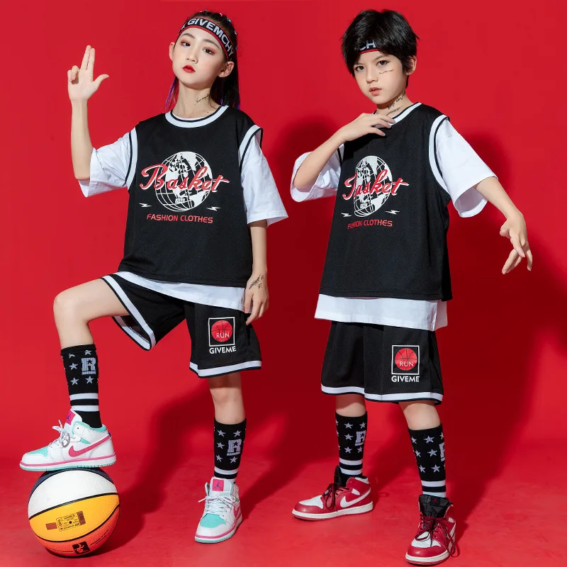 New Summer Boys Casual Sports Basketball Clothing Kids Fashion Thin Short  Sleeve Tshirts+Shorts Child Loose Sleeveless Outfits - AliExpress