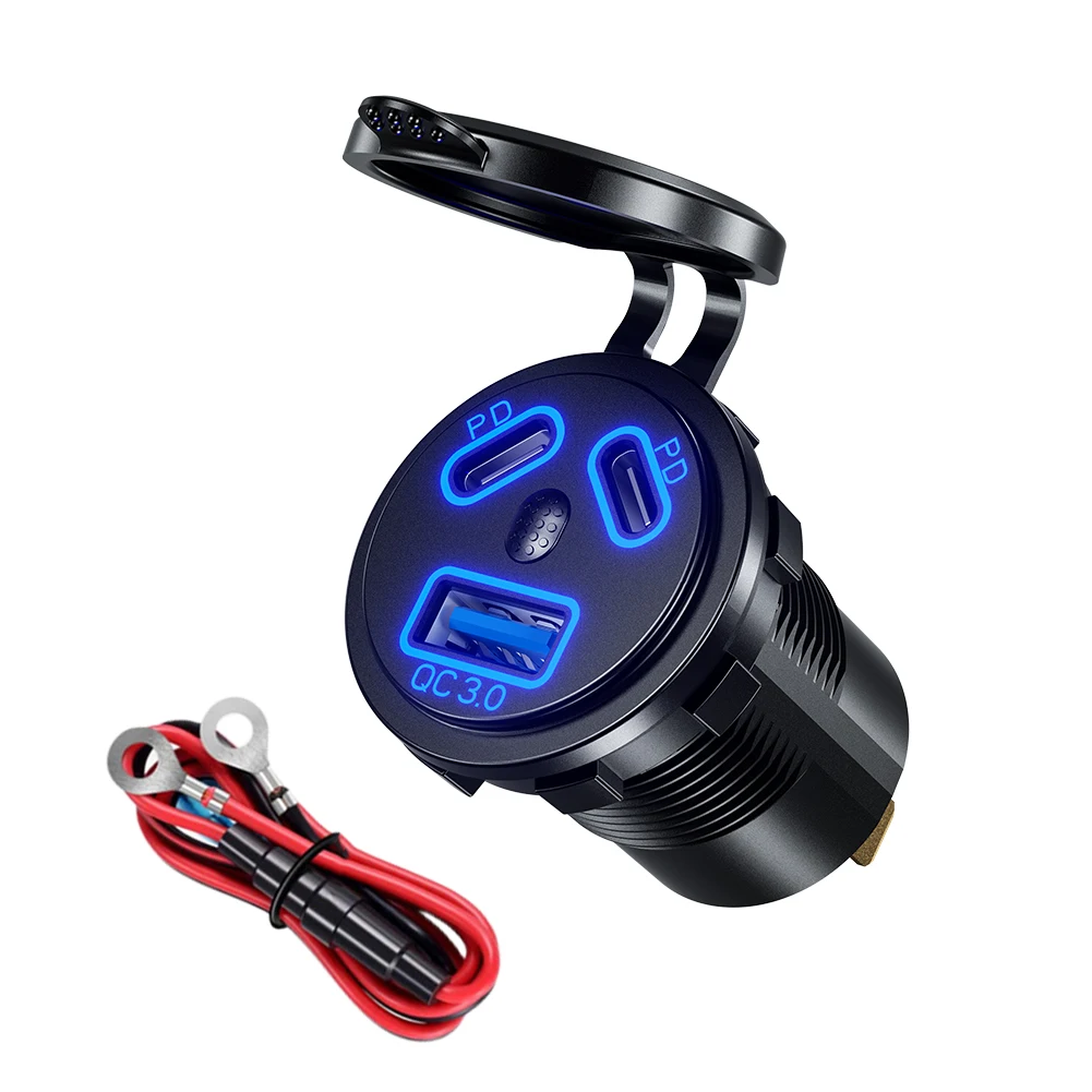  PD CŸ   , 45W USB  , QC3.0  ܼƮ, IP66 , ڵ Ʈ ATV ġ 
