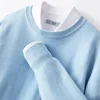 Cashmere Sweater O-neck Pullovers Men's Loose Oversized M-5XL Knitted Bottom Shirt Autumn Winter New Korean Casual Men's Top 2