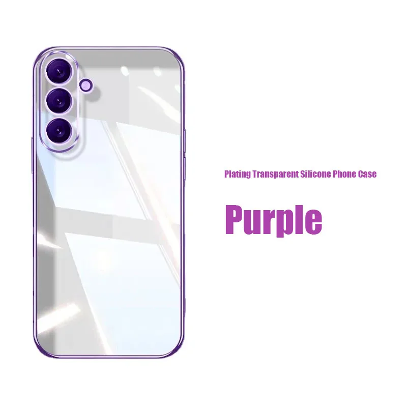 Luxury Glitter Plating Transparent Soft Phone Case