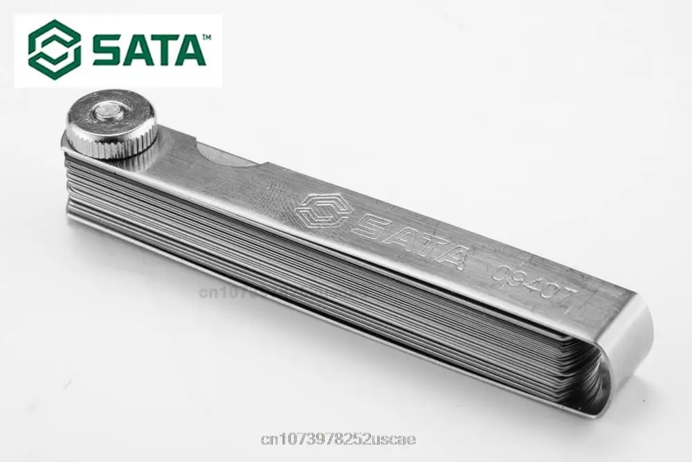 SATA 32pcs 0.02-1.00MM Metric & Imperial feelers Thickness Gauge Set Valves Foliage of Valves Spark Plug Gap