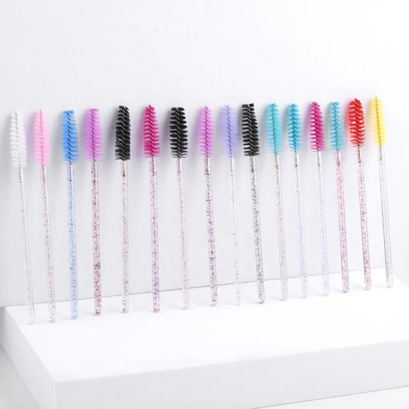Wholesale 50pcs Disposable Eyelash Brushes Extension Crystal Eyebrow Brush Mascara Wand Eye Lashes Cosmetic Tool  Makeup Beauty 3