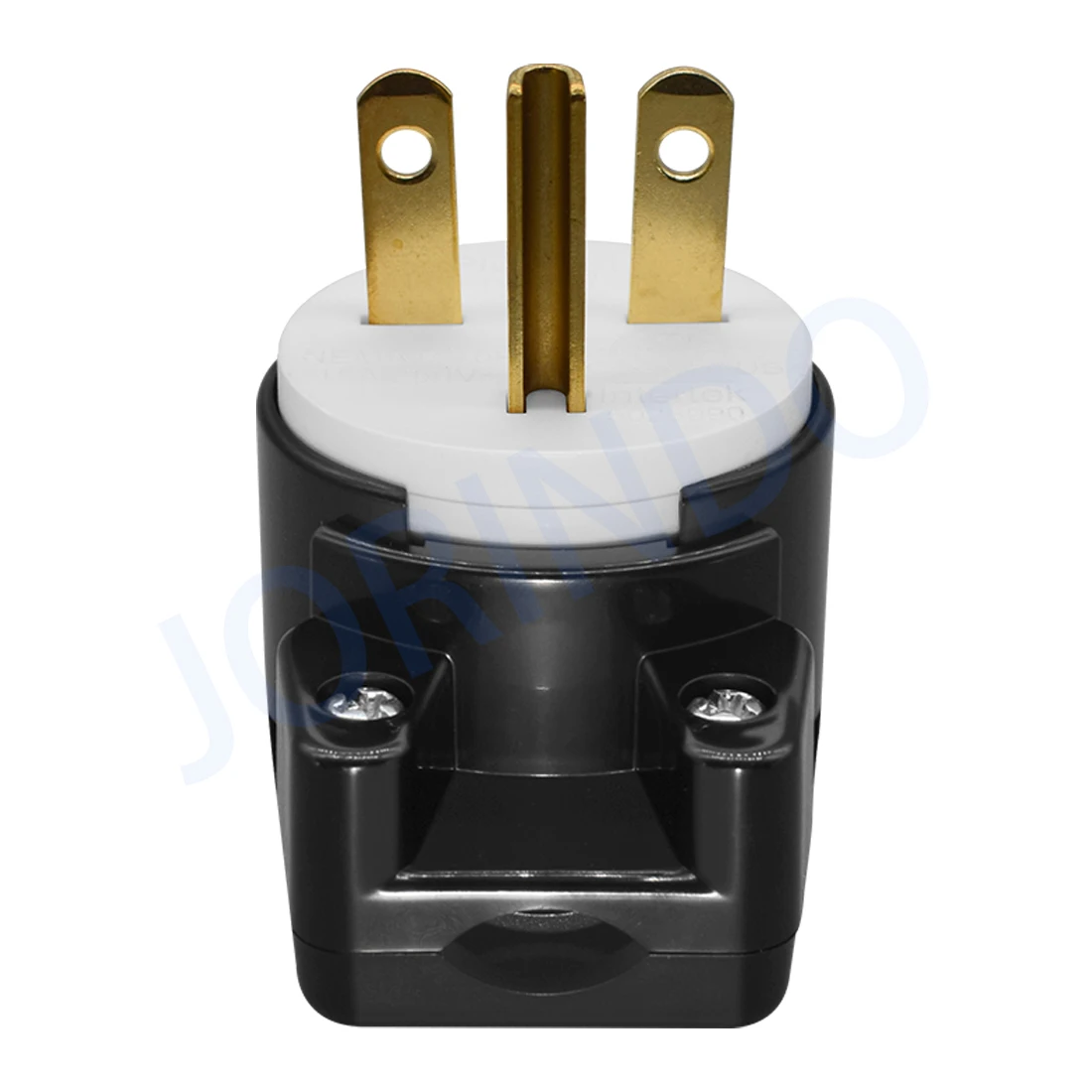 JORINDO NEMA 6-15P 90 Degree Right Angle Male plug 15A 250V DIY Easy Assembly 15Amp 250Volt US Standard 3 pin self-wiring plug