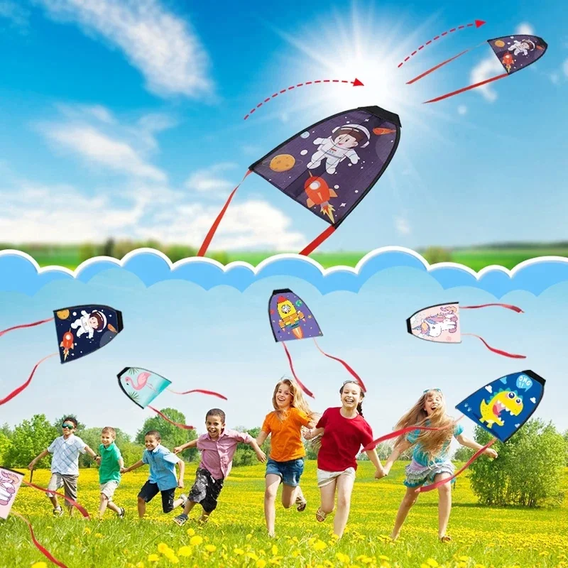 

Free Shipping 10p Ejector toys outdoor toys flying kites for children kites string line professional kite inflatable toys winder