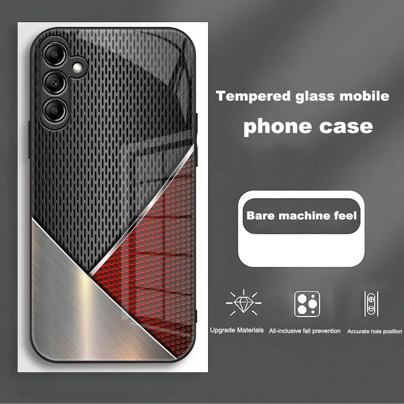 Luxury Tempered Glass Hard Back Bumper Case - Enhanced Protection & Sleek Design